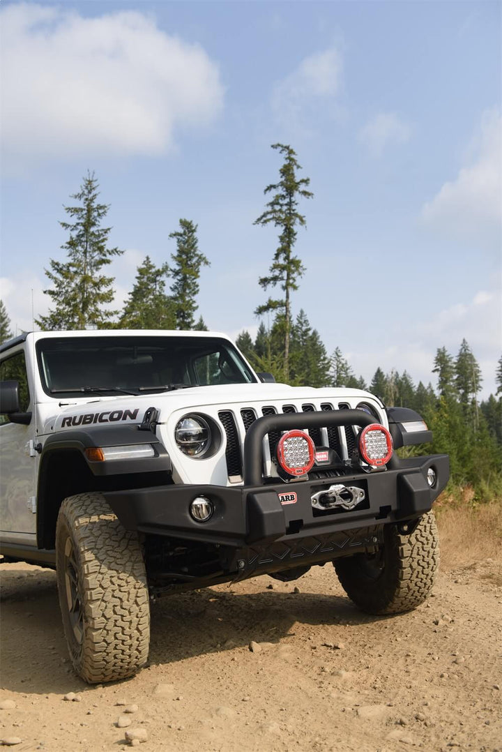 ARB Combination Bumper for Jeep Wrangler JL & Gladiator 2018-2023 – Steel, Textured Black, Winch & Fog Light Compatible