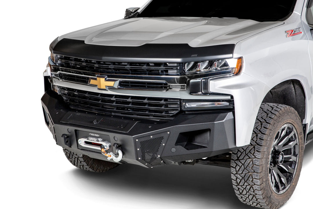 Husky Liners Aeroskin Hood Protector Matte Black for 2015-2019 Chevy Silverado HD Diesel