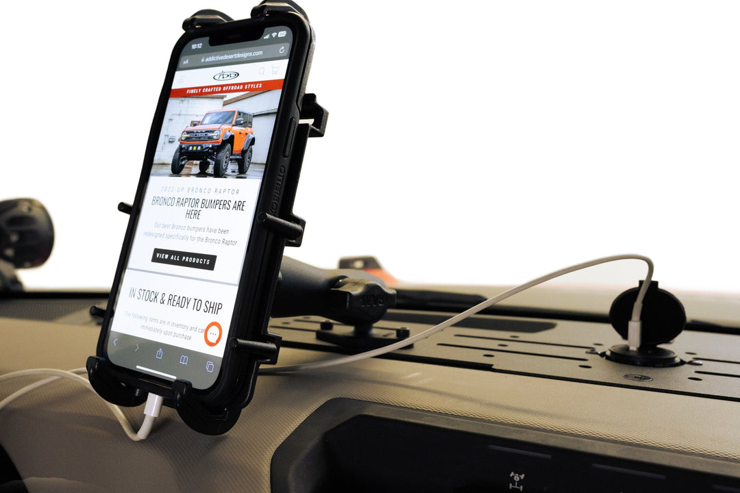 2021-2023 Ford Bronco & Bronco Raptor Digital Device Dash Mount