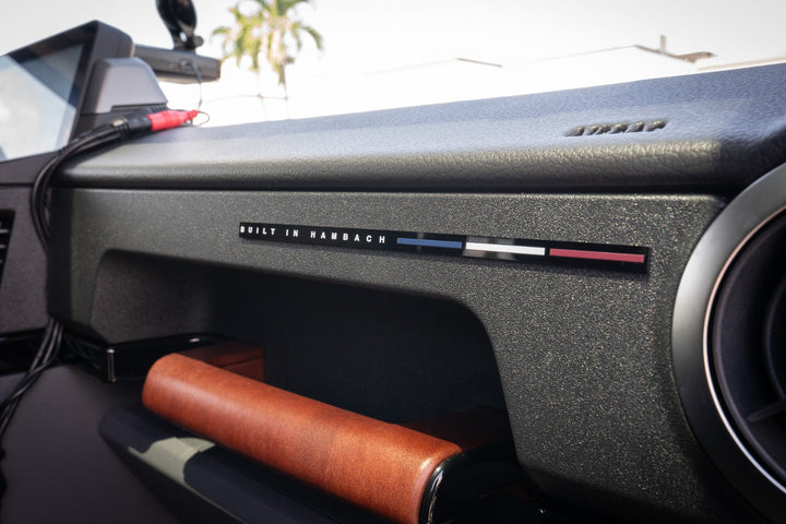 "Built in Hambach" Acrylic Dash Plaque - 2024+ Grenadier by StickerFab | KOVA Offroad