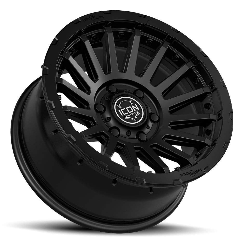 ICON Alloys Recon Pro, Satin Black, 18 x 9 / 6 x 5.5, 25mm Offset, 6" BS