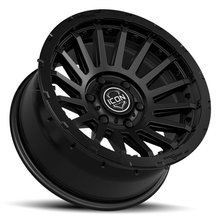 ICON Alloys Recon Pro, Satin Black, 18 x 9 / 6 x 5.5, 25mm Offset, 6" BS