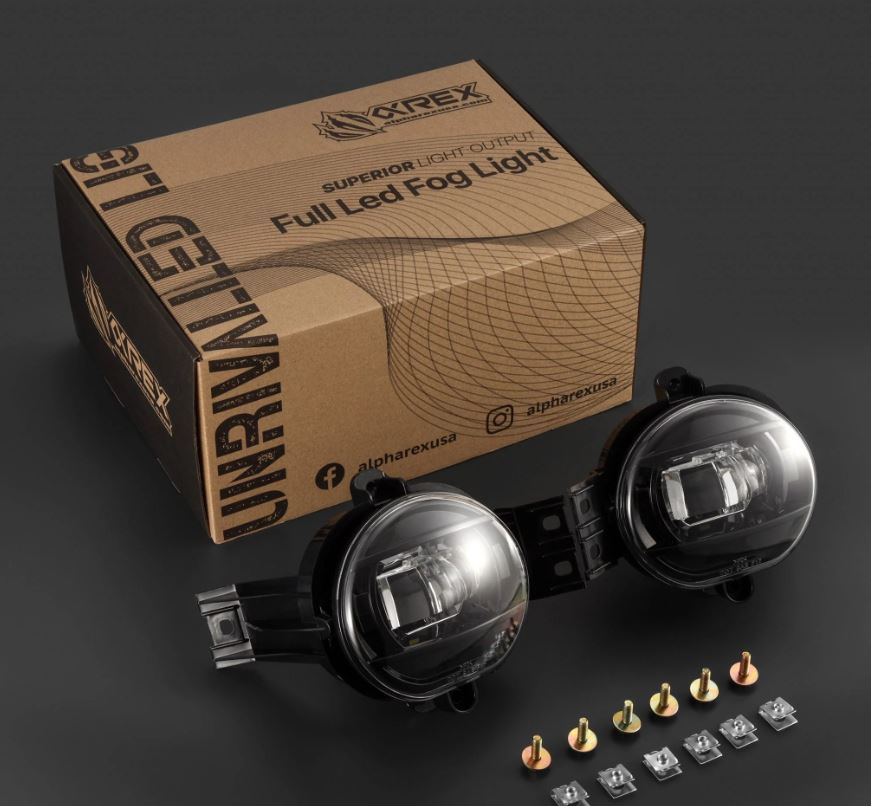 AlphaRex LED Projector Fog Lights for Dodge Ram 1500, 2500, 3500 & Durango (2004-2006)