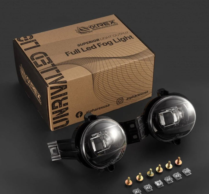 AlphaRex LED Projector Fog Lights for Dodge Ram 1500, 2500, 3500 & Durango (2004-2006)