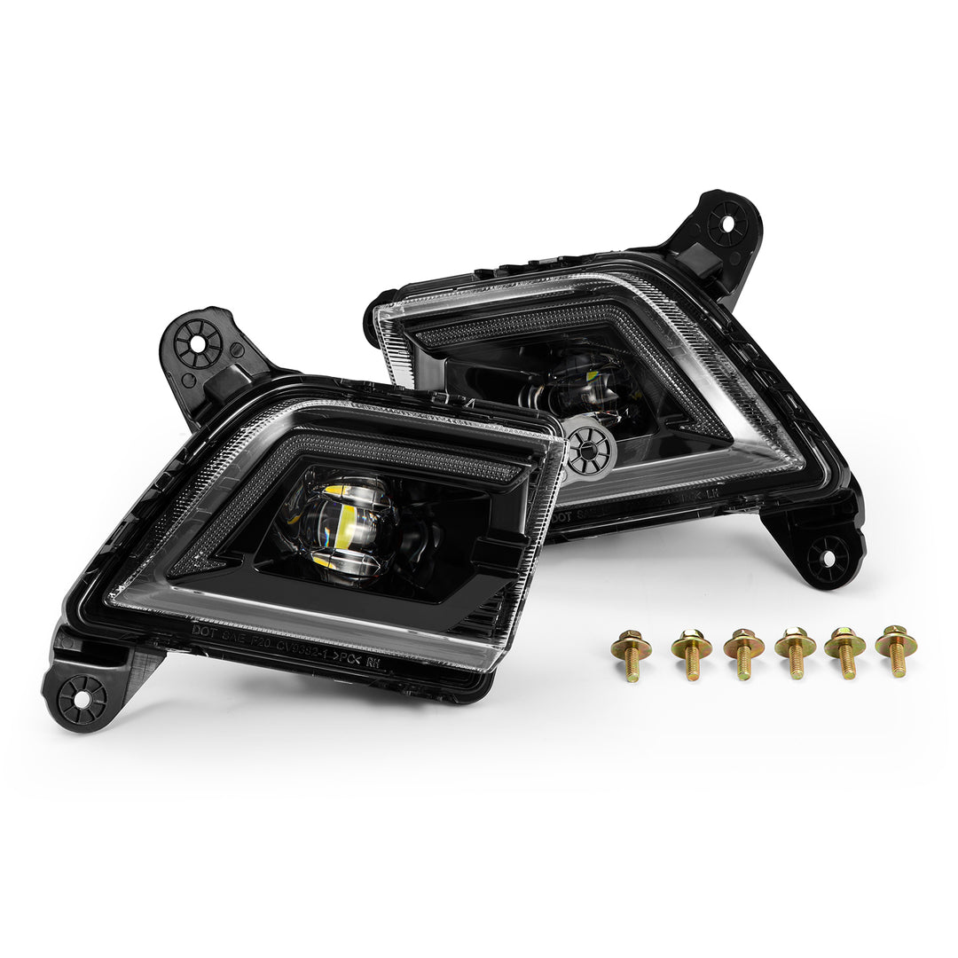AlphaRex Universal LED Projector Fog Lights for Chevrolet Silverado (2019-2022)