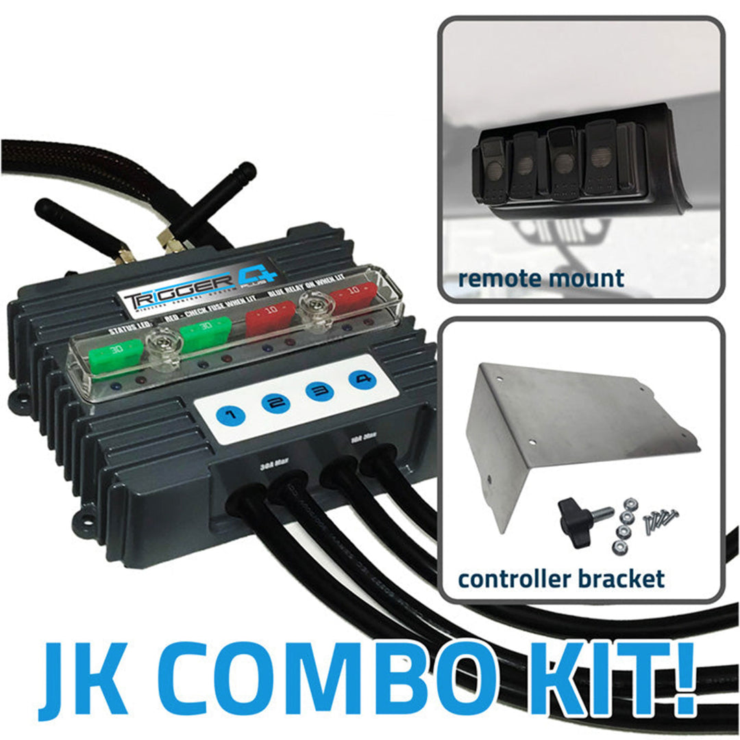Oracle Lighting 2100JK Trigger 4 Plus Wireless Accessory Control System Combo Kit for Jeep JK