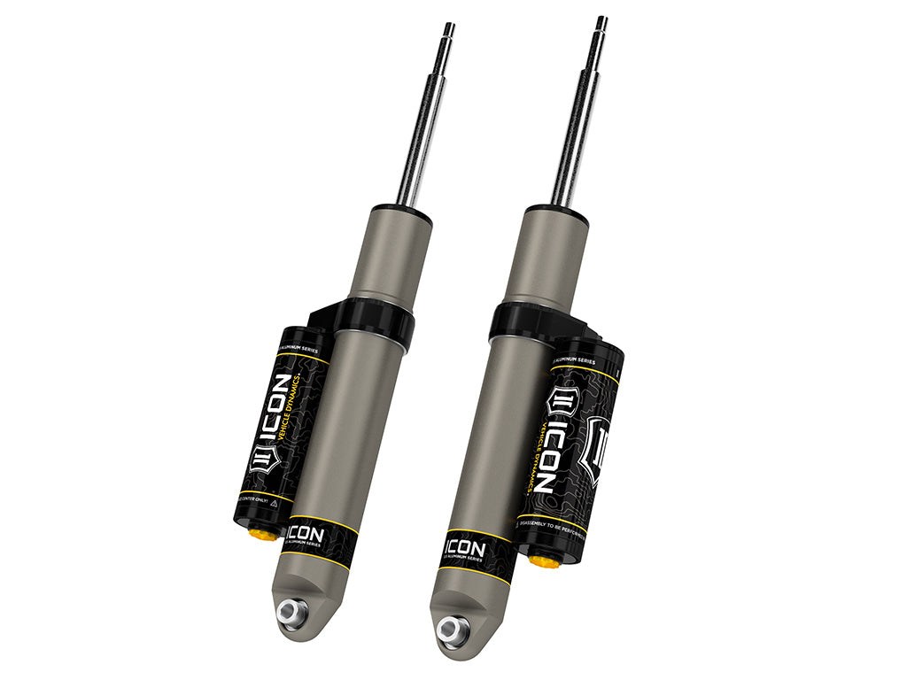 ICON 2014-2026 Ram 2500, 2" Lift, Rear, V.S. 2.5 Aluminum Series Shock Absorbers, Piggyback Reservoir, Pair