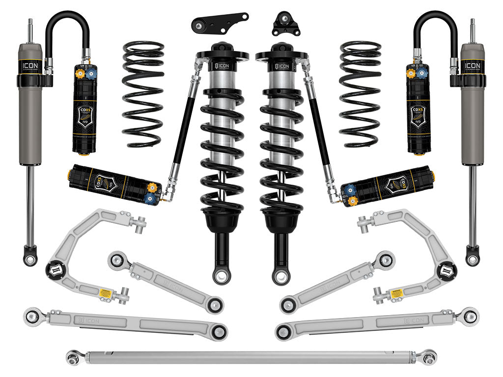 ICON 2024-2026 Toyota Tacoma 1.25-3" Lift, Stage 12 Suspension System, Billet