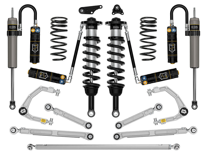 ICON 2024-2026 Toyota Tacoma 1.25-3" Lift, Stage 12 Suspension System, Billet