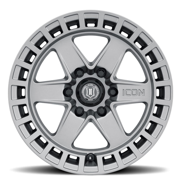 ICON Alloys Raider, Titanium, 17 x 8.5 / 6 x 120, 0mm Offset, 4.75" BS