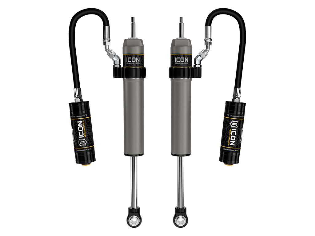 ICON 2025-2026 Toyota 4Runner, 0-3” Lift, Rear, V.S. 2.5 Aluminum Series Shock Absorbers, Remote Reservoir, Pair