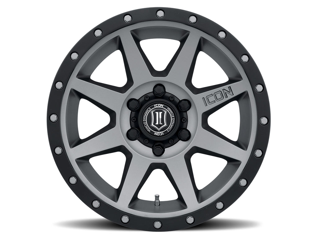 ICON Alloys Rebound, Titanium, 18 x 9 / 6 x 5.5, 0mm Offset, 5" BS