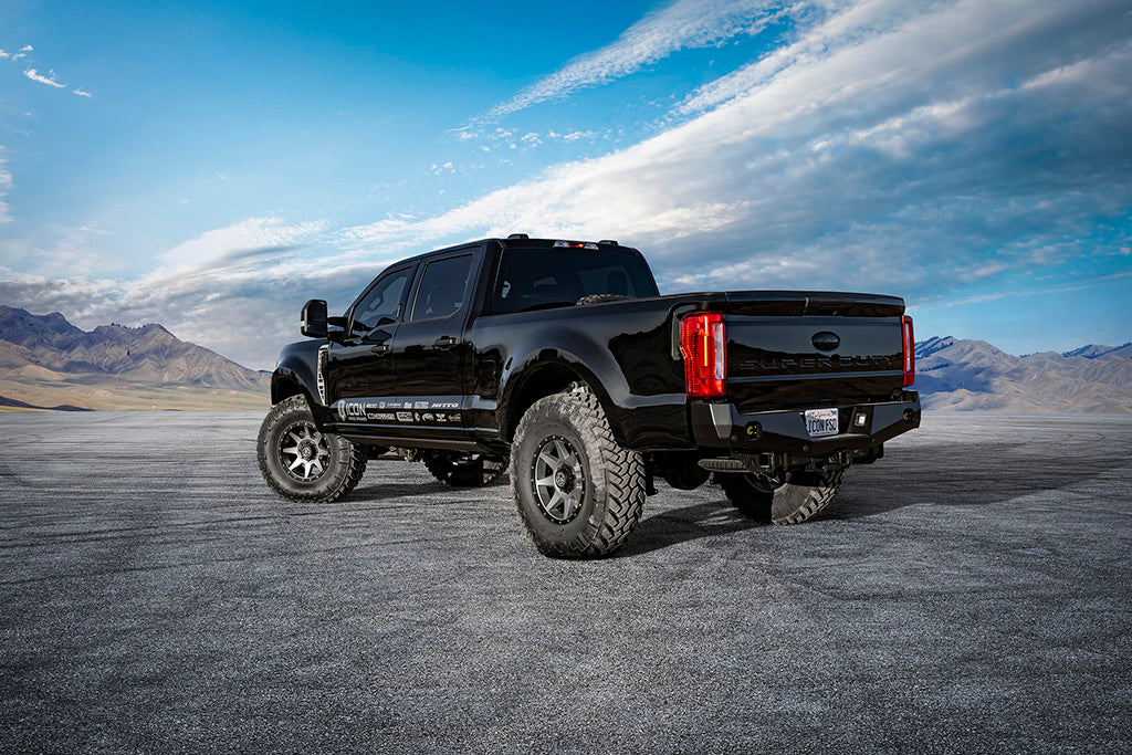 ICON Vehicle Dynamics 61720 Ford F-250/F-350 Super Duty 4WD 2.5-3 Inch Lift V.S. Series Coilover Conversion Kit with Remote Reservoir and Caster Cams