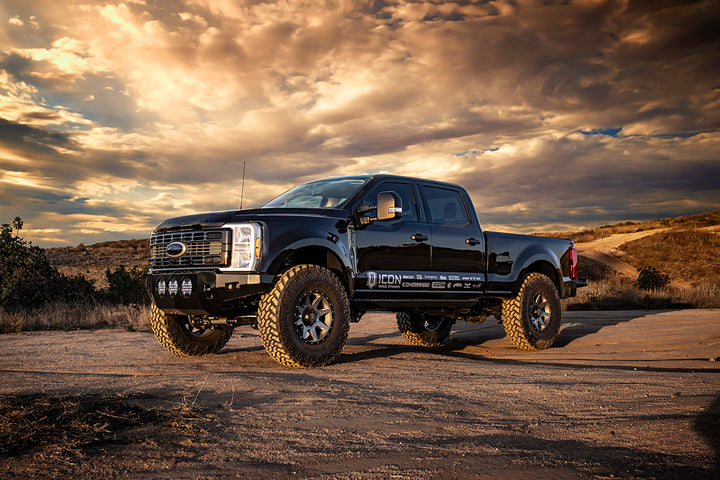 ICON Vehicle Dynamics 61720 Ford F-250/F-350 Super Duty 4WD 2.5-3 Inch Lift V.S. Series Coilover Conversion Kit with Remote Reservoir and Caster Cams