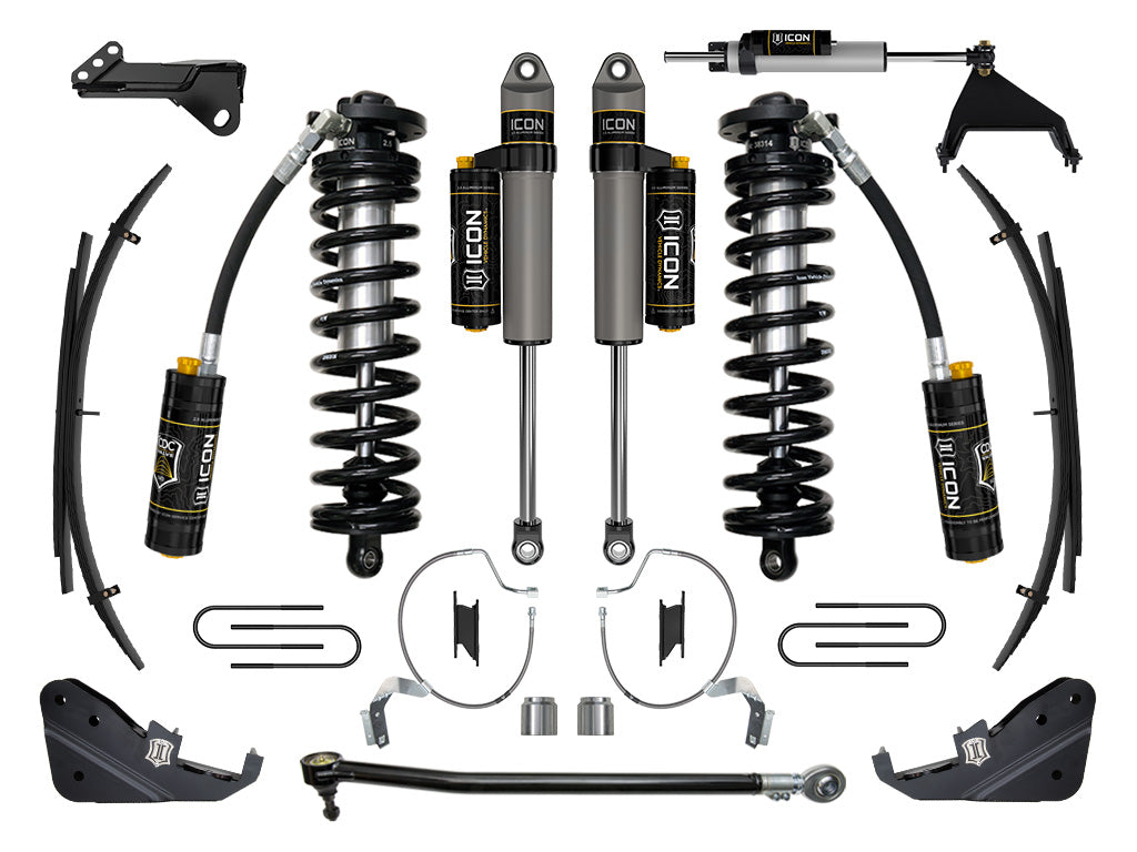ICON 2023-2026 Ford F-250/F-350 Super Duty 4WD, 4-5.5" Lift, Stage 5 Coilover Conversion System w/ Expansion Packs