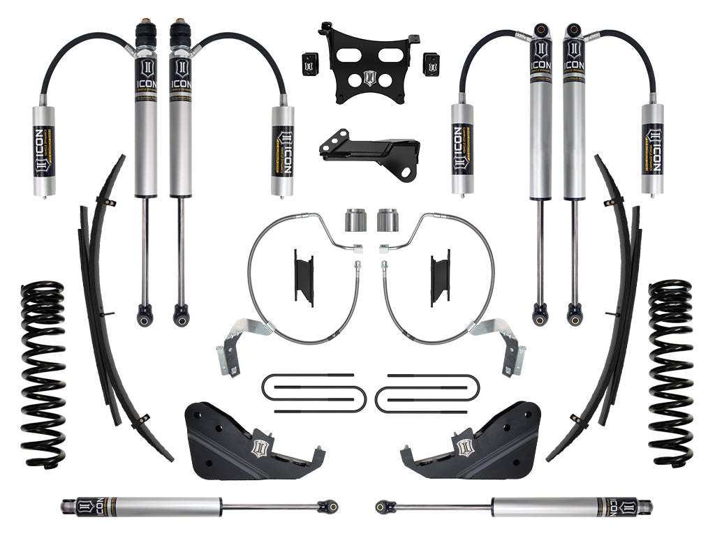 ICON 2023-2026 Ford F-250/F-350 Super Duty 4WD, Gas, 4.5" Lift, Stage 2 Suspension System w/ Expansion Packs