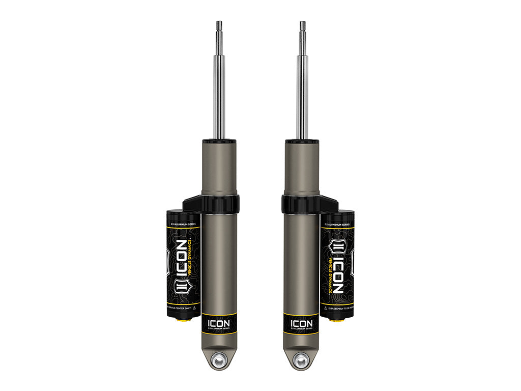 ICON 2014-2026 Ram 2500, 2" Lift, Rear, V.S. 2.5 Aluminum Series Shock Absorbers, Piggyback Reservoir, Pair