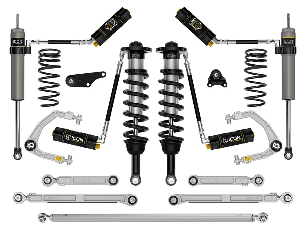 ICON 2024-2026 Toyota Tacoma 1.25-3" Lift, Stage 11 Suspension System, Billet, Overland Rear Springs