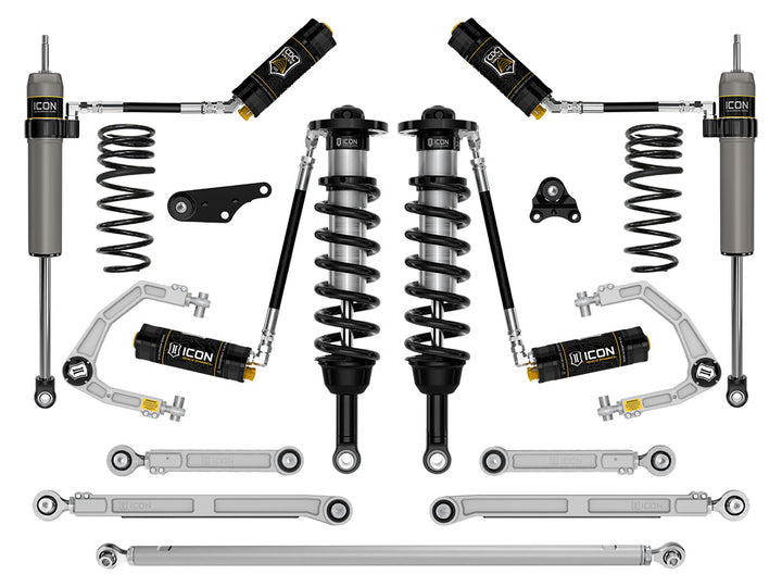 ICON 2024-2026 Toyota Tacoma 1.25-3" Lift, Stage 11 Suspension System, Billet, Overland Rear Springs
