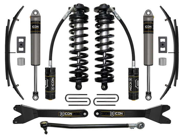 ICON 2023-2026 Ford F-250/F-350 Super Duty 4WD, 2.5-3" Lift, Stage 2 Coilover Conversion System w/ Radius Arms & Expansion Packs