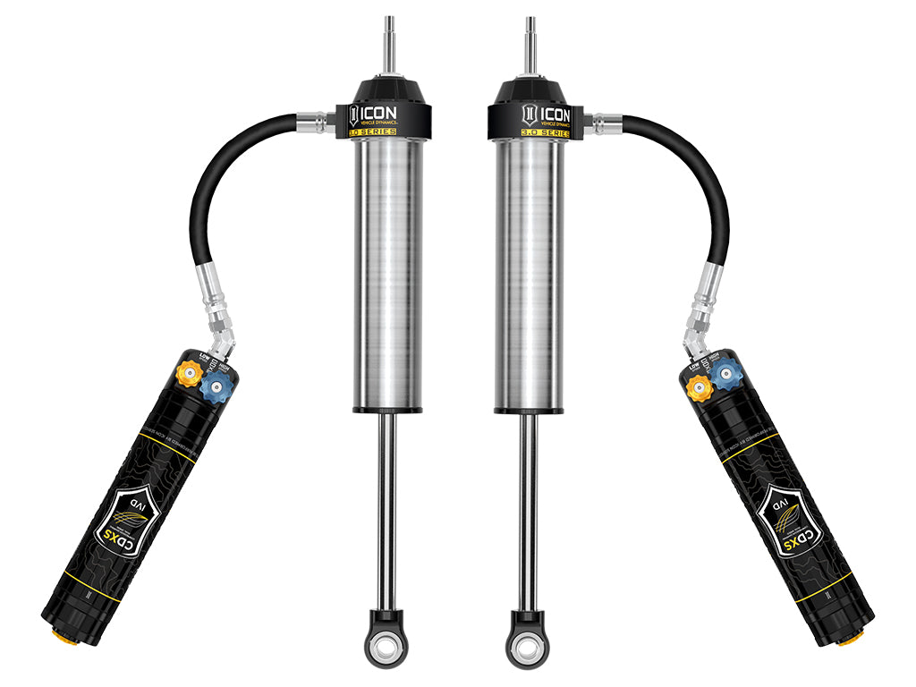 ICON 2022-2026 Toyota Tundra 0-1.5” Lift/2023-2026 Sequoia 0-4" Lift, Rear, V.S. 3.0 Series Shock Absorbers, Remote Reservoir w/ CDXS, Pair