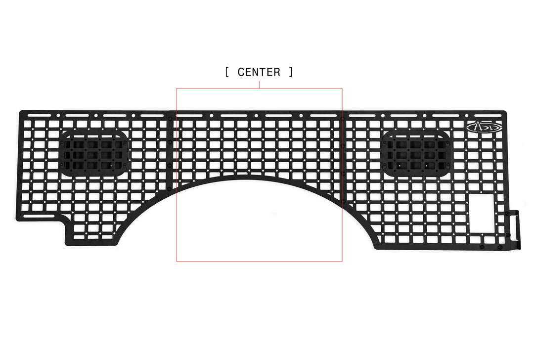 2023-2026 Ford Super Duty Bed Side Molle Panels Passenger Full Kit