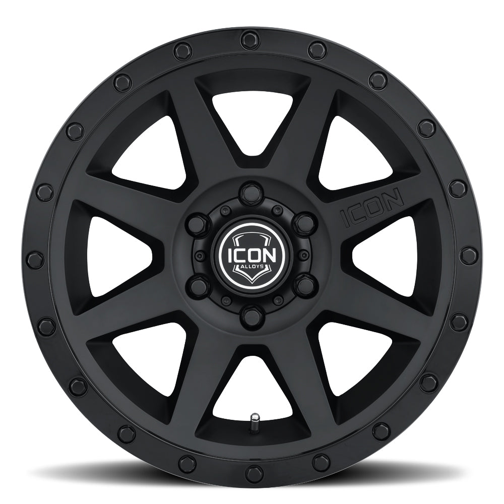 ICON Alloys Rebound, Double Black, 20 x 9 / 5 x 5, -12mm Offset, 4.5" BS
