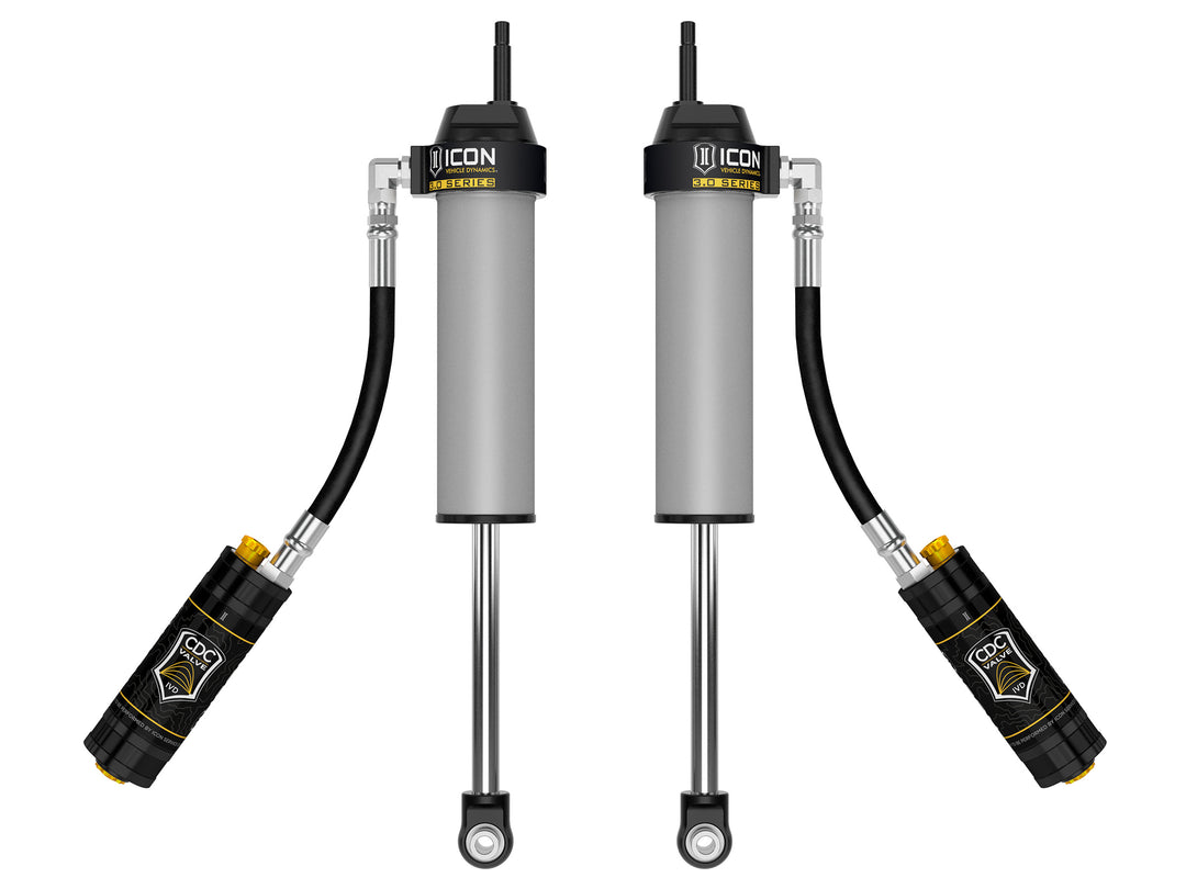 ICON 2005-2026 Ford Super Duty 4WD, 0-3” Lift, Front, V.S. 3.0 Series Shock Absorbers, Remote Reservoir w/ CDCV, Pair