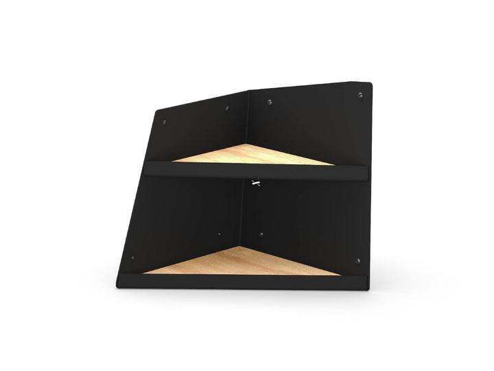 Left Hand Angled Shelf - Black