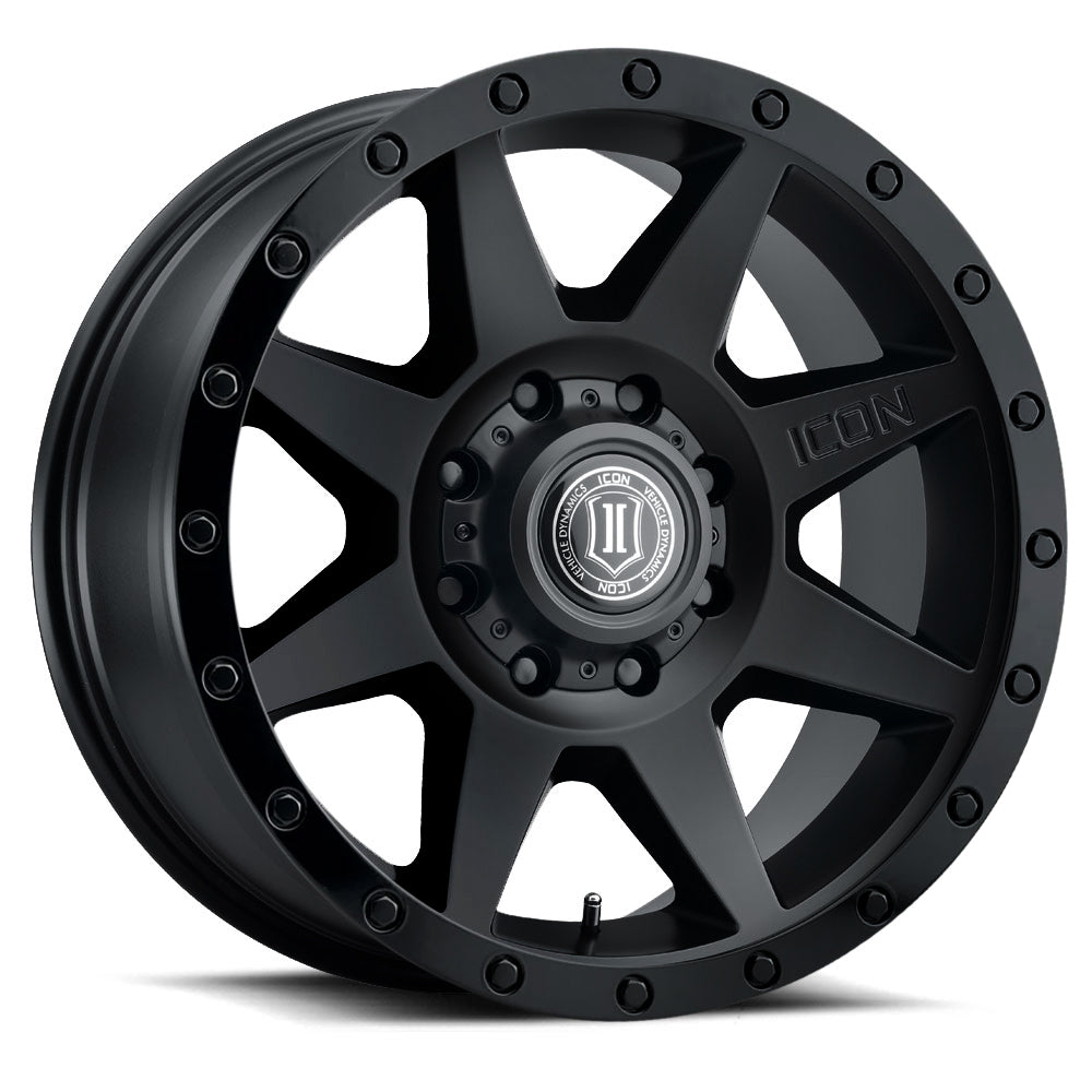 ICON Alloys Rebound, Double Black, 20 x 9 / 8 x 6.5, 12mm Offset, 5.5" Backspace