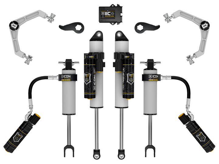 ICON 2020-2026 Chevrolet Silverado/GMC Sierra 2500/3500 HD, 2-3.5" Lift, Stage 3 3.0 Suspension System, Billet