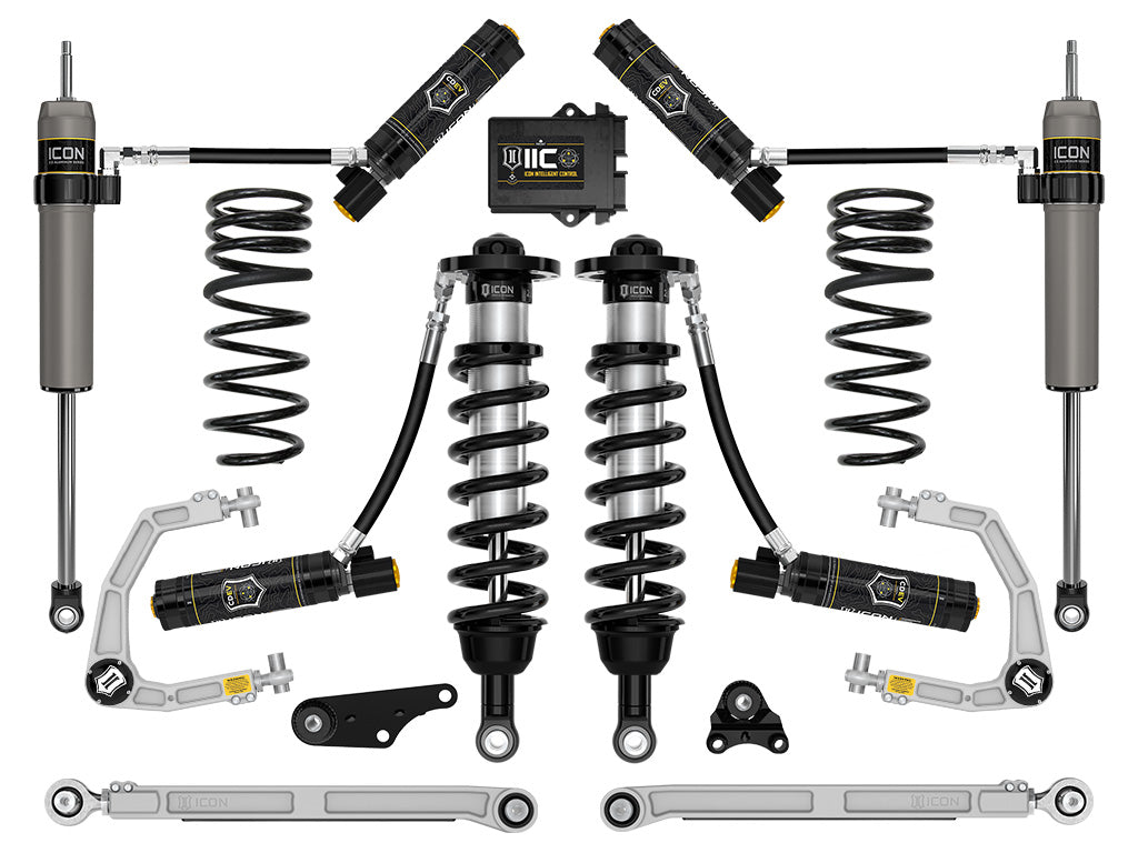 ICON 2024-2026 Toyota Tacoma 1.25-3" Lift, Stage 10 Suspension System, Billet, Overland Rear Springs