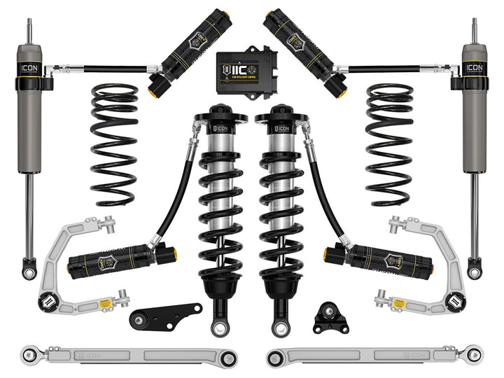 ICON 2024-2026 Toyota Tacoma 1.25-3" Lift, Stage 10 Suspension System, Billet, Overland Rear Springs
