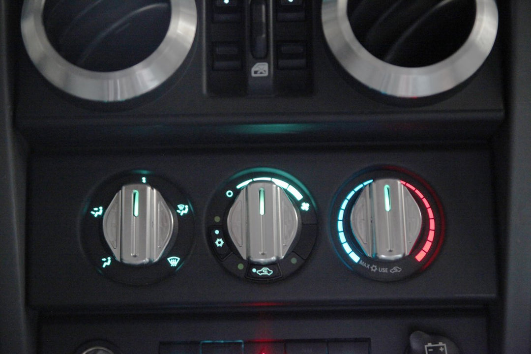 Jeep JK Climate Control Knobs Black