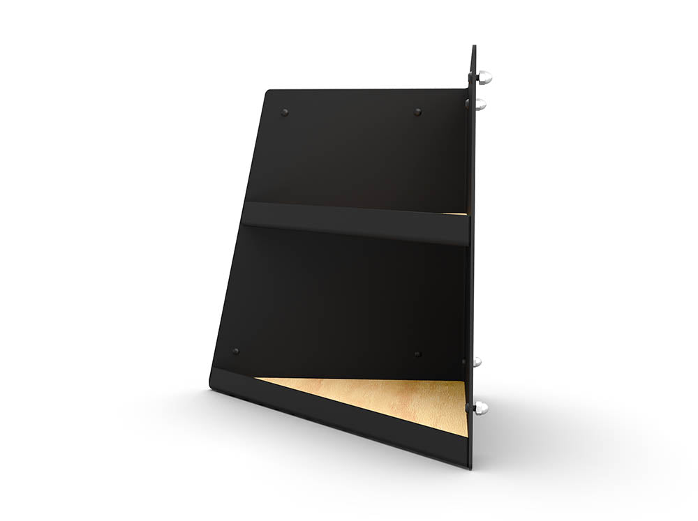 Right Hand Angled Shelf - Black