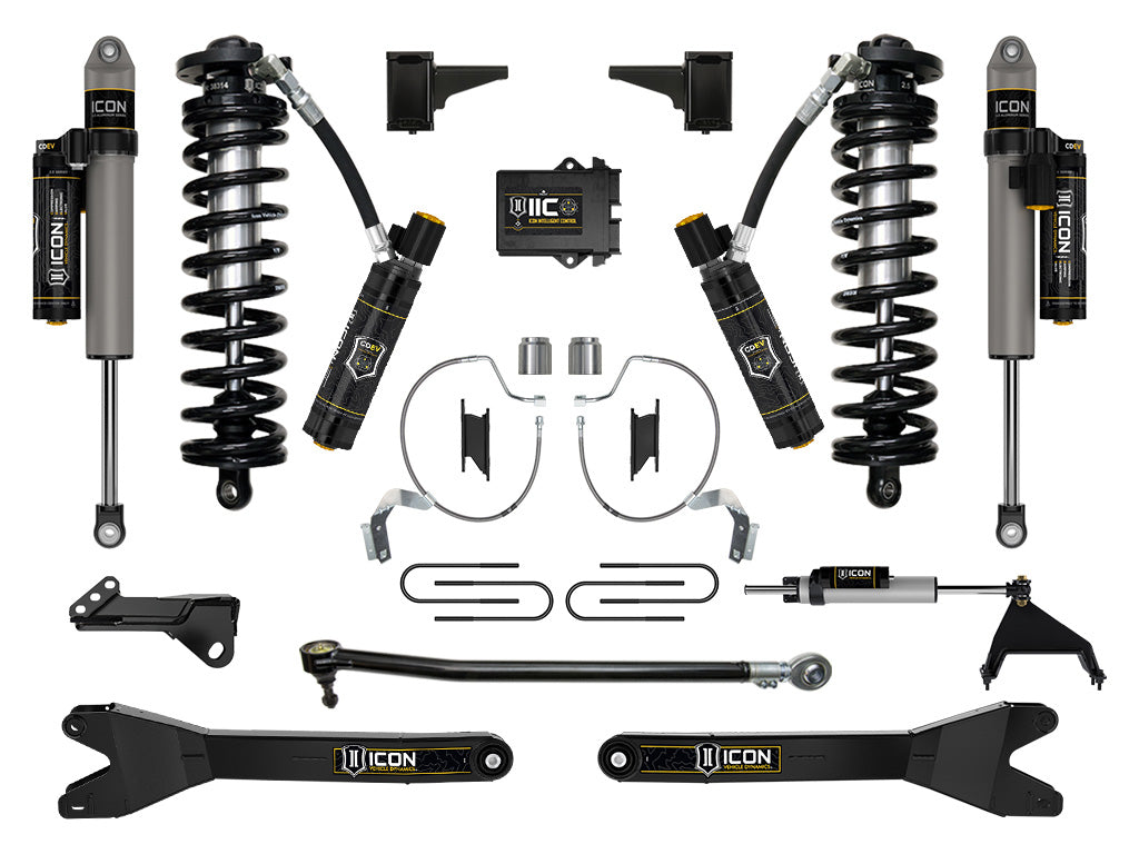 ICON 2023-2026 Ford F-250/F-350 Super Duty 4WD, 4-5.5" Lift, Stage 8 Coilover Conversion System w/ Radius Arms