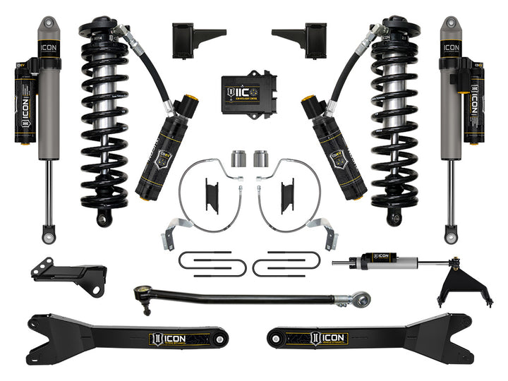 ICON 2023-2026 Ford F-250/F-350 Super Duty 4WD, 4-5.5" Lift, Stage 8 Coilover Conversion System w/ Radius Arms