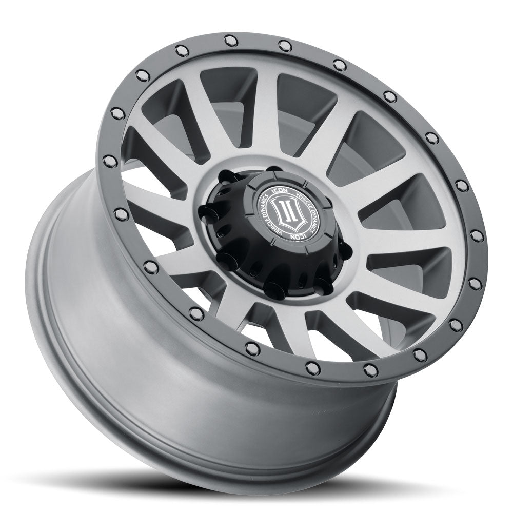 ICON Alloys Compression HD, Titanium, 18 x 9 / 8 x 6.5, 12mm Offset, 5.5" Backspace