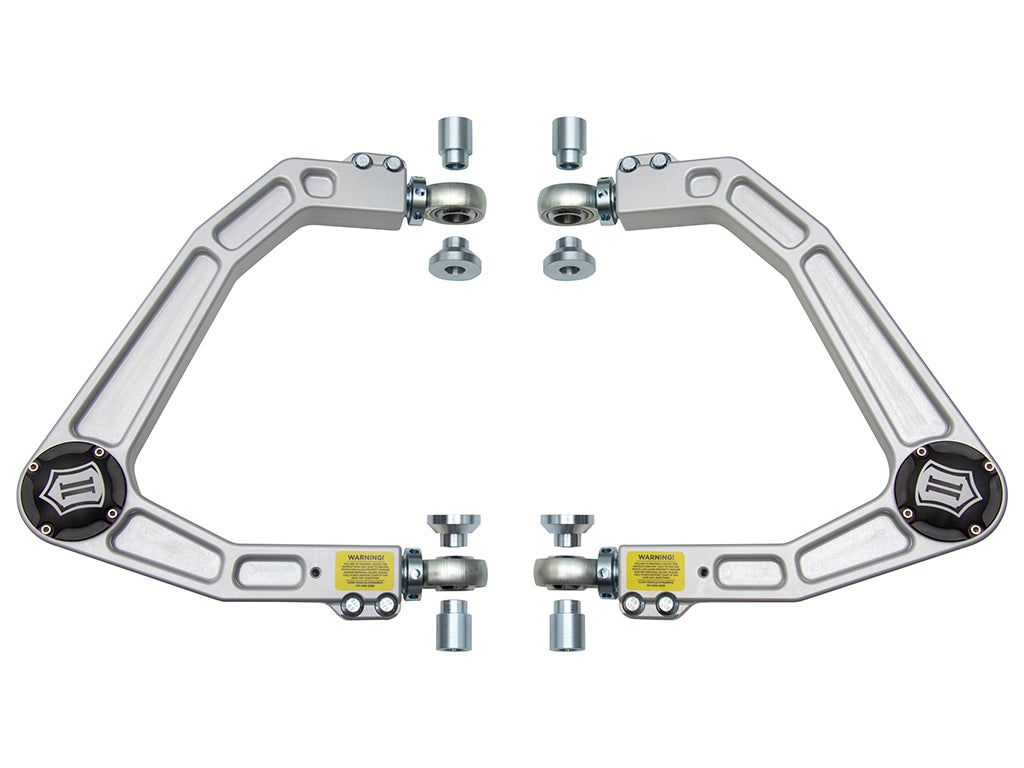 ICON 2019-2026 GM 1500/2021-2026 GM SUV, Front, Billet Upper Control Arm w/ Delta Joint, Kit