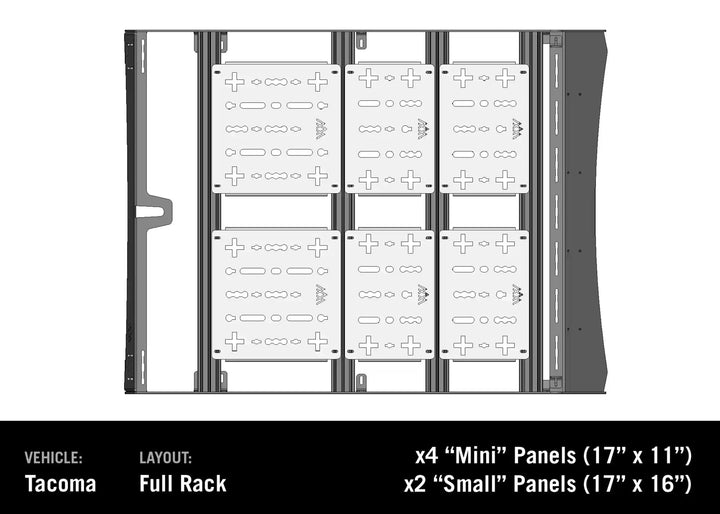 DRIFTR Toyota Tacoma Roof Rack (2005-2023) by Backwoods Adventure Mods | KOVA Offroad