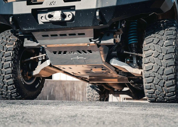 Toyota Tacoma (2005-2023) Full Aluminum Skid Plate System by Backwoods Adventure Mods | KOVA Offroad