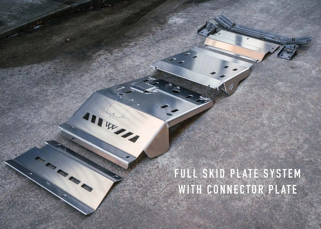 Toyota Tacoma (2005-2023) Full Aluminum Skid Plate System by Backwoods Adventure Mods | KOVA Offroad