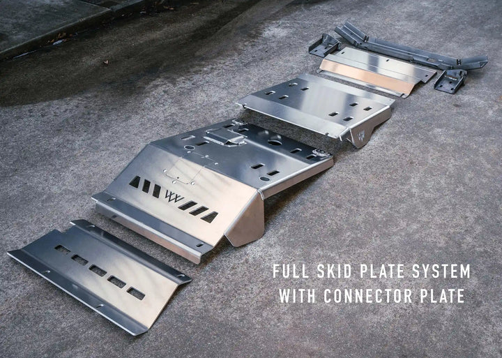 Toyota Tacoma (2005-2023) Full Aluminum Skid Plate System by Backwoods Adventure Mods | KOVA Offroad
