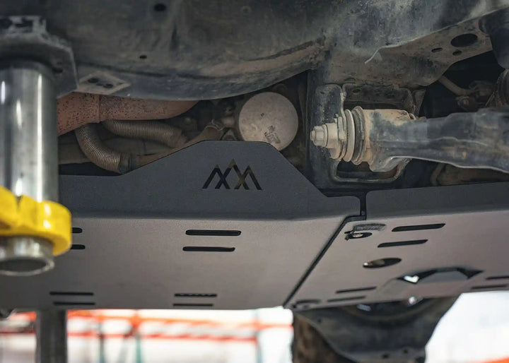 Toyota Tacoma (2005-2023) Full Aluminum Skid Plate System by Backwoods Adventure Mods | KOVA Offroad