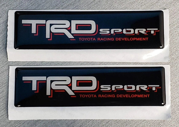 2x Domed Toyota TRD Sport Emblem Inserts for Weathertech Floor Mats Tacoma Tundra