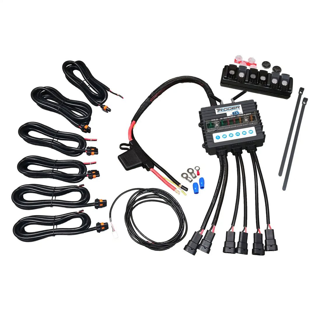 Oracle Lighting 3001JL Trigger 6 Shooter Jeep JL-JT Combo Kit with Wireless Remote and Mounting Accessories