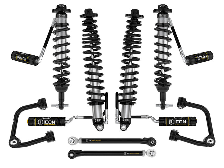 ICON 2021-2026 Ford Bronco, Non-Sasquatch, 3-4" Lift, Stage 5 Suspension System, Tubular, Heavy Rate Rear Springs