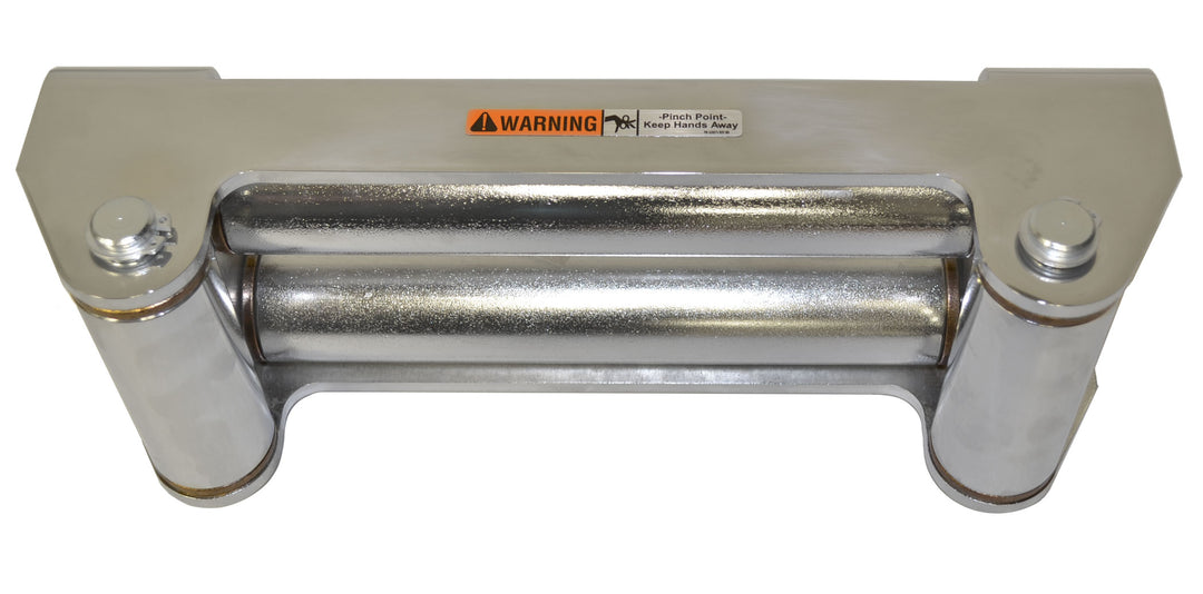 Warn BCSQ30859 Chrome Plated Roller Fairlead for 10-Inch Drum – Heavy-Duty Tow Truck and Industrial Winches