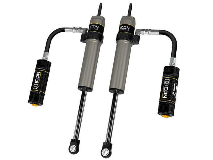 ICON 2005-2023 Toyota Tacoma, 0-1.5” Lift, Rear, V.S. 2.5 Aluminum Series Shock Absorbers, Remote Reservoir, Pair