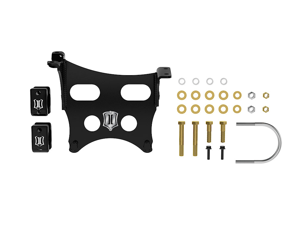 ICON 2023-2026 Ford F-250/F-350 Super Duty, Dual Steering Stabilizer Bracket Kit
